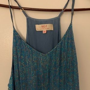 Gorgeous high quality blue sequence dress.